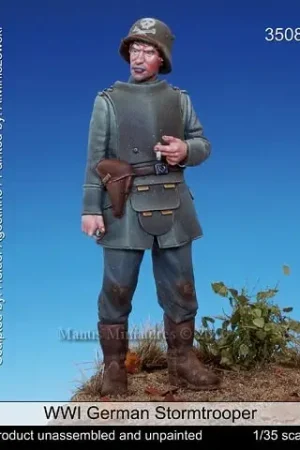 Gecertificeerd Mantis Miniatures 1:35 Wwi German Stormtrooper - modelbouw