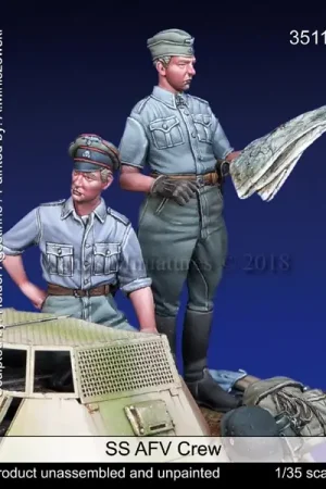 Gratis Retour Mantis Miniatures 1:35 Wwii Ss Afv Crew - modelbouw