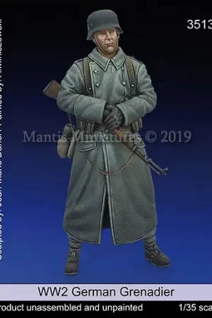 Nieuw Mantis Miniatures 1:35 Ww2 German Grenadier - modelbouw