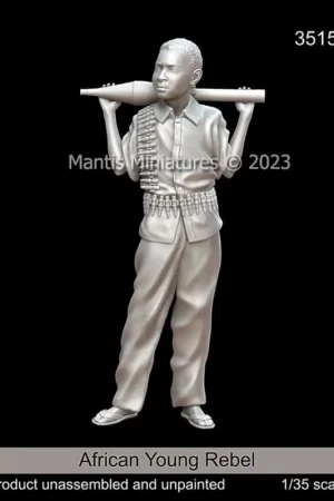 Mantis Miniatures 1:35 African Young Rebel - modelbouw Op = Op