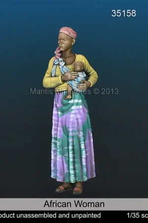 Mantis Miniatures 1:35 African Woman - modelbouw Direct Beschikbaar