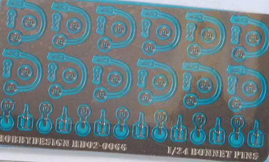 Direct Verzonden Hobby design 1:24 BONNET PINS - modelbouw
