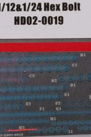 Hobby design 1:24 HEX BOLT - modelbouw Op = Op