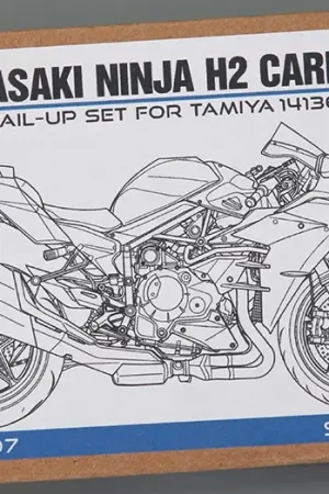 Hobby design 1:24 KAWASAKI NINJY H2 CARBON FOR TAM14136 - modelbouw Dagaanbieding