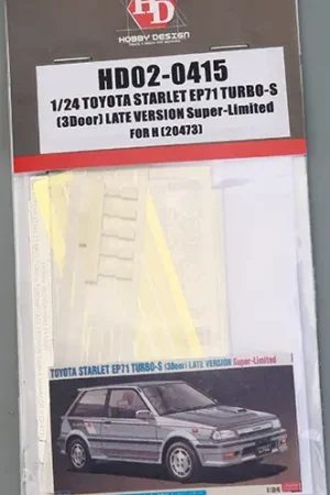 Veilige Betaling Hobby design 1:24 TOYOTA STARLET EP71 TURBO-S 3DOOR LATE VERSION - modelbouw