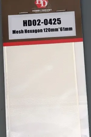 Hobby design MESH HEXAGON 120MM X 61MM - modelbouw Flitsaanbieding
