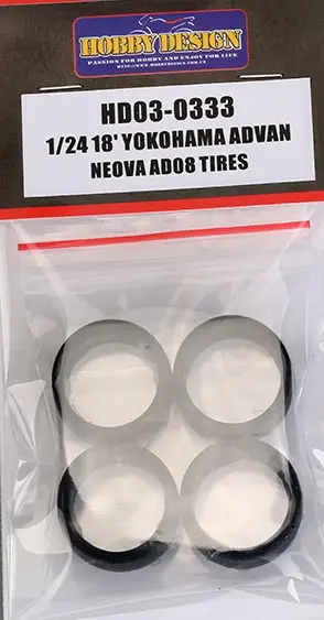 Hobby design 1:24 18" YOKOHAMA ADVAN NEOVA AD08 - modelbouw Alleen Vandaag