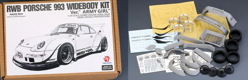 Seizoensaanbieding Hobby design 1:24 RWB PROSCHE 993 WIDEBODY - modelbouw