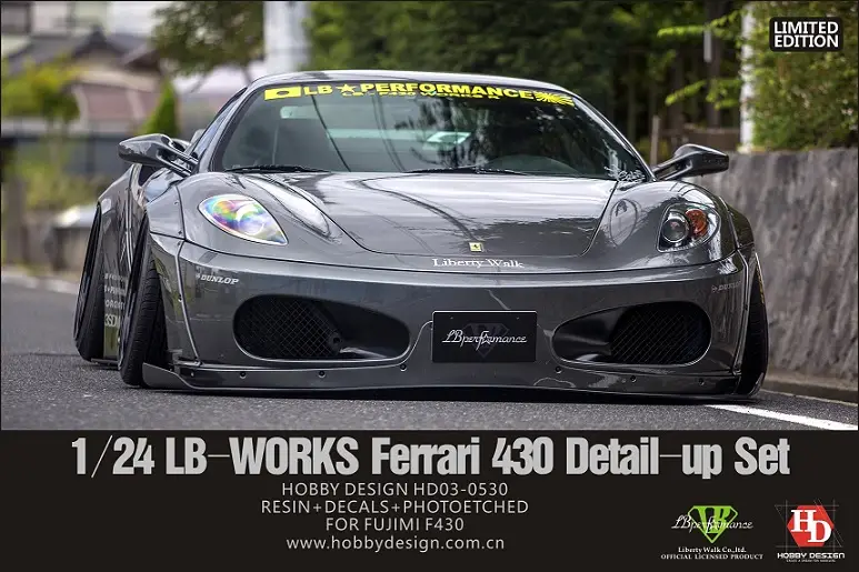 Hobby design 1:24 LB WORKS FERRARI 430 WIDE BODY - modelbouw Bestel Nu