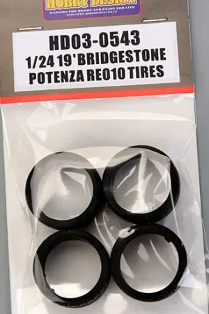 Lage Kosten Hobby design 1:24 BRIDGESTONE 19" POTENZA RE010 TIRES - modelbouw