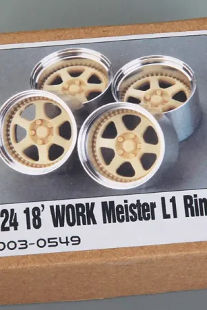 Hobby design 1:24 18" WORK MEISTER L1 RIMSET WHEELS - modelbouw Veilige Betaling