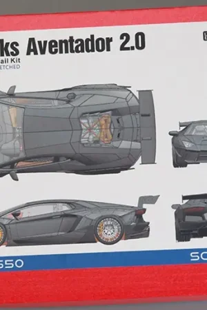 Hobby design 1:24 LB WORKS AVENTADOR 2.0 FULL DETAIL KIT - modelbouw Finale Uitverkoop