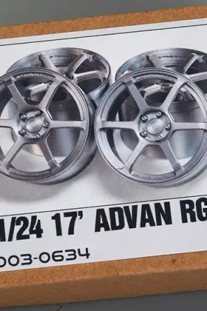 Beperkt Aanbod Hobby design 1:24 17' Advan RG-D2 Wheels (Resin + Metal Wheels) - modelbouw