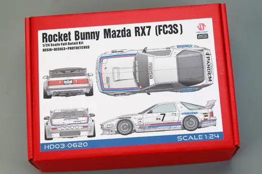 Uitverkoop Hobby Design 1:24 ROCKET BUNNY MAZDA RX7 (FC3S) - modelbouw