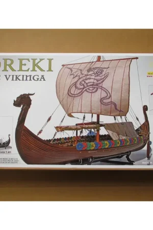 Finale Uitverkoop Mantua 1:40 Dreki Viking Ship houten bouwdoos #772