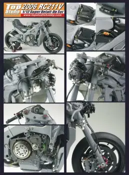 Tijdelijk Beschikbaar Top studio 1:12 HONDA RC211V 2006 - modelbouw