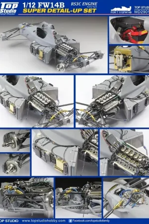 Merkproduct Top studio 1:12 FW-14B ENGINE RS3C EARLY TYPE #TSMD29017