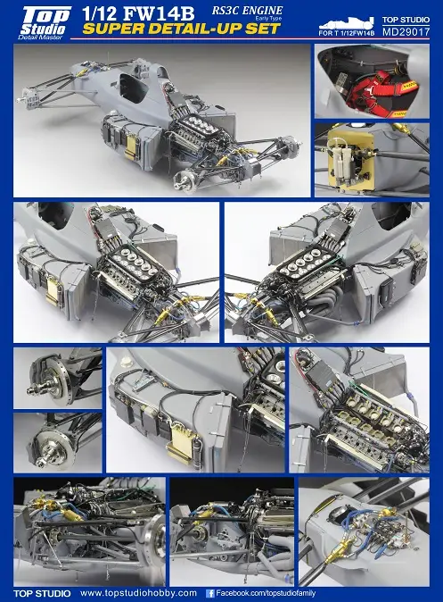 Merkproduct Top studio 1:12 FW-14B ENGINE RS3C EARLY TYPE #TSMD29017
