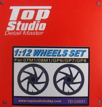 Must-Have Top studio 1:12 WHEEL SET FOR MOTOGP - modelbouw