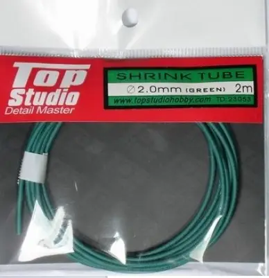 Voordeelprijs Top studio 2.0MM SHRINK TUBE (GREEN) - modelbouw