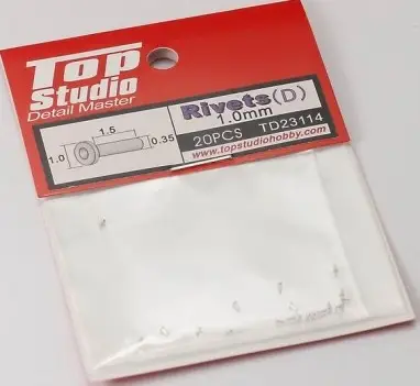 Snelle Levering Top studio 1.0MM RIVETS (D) - modelbouw