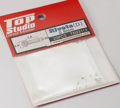 Top studio 0.9MM RIVETS (D) - modelbouw Alleen Vandaag
