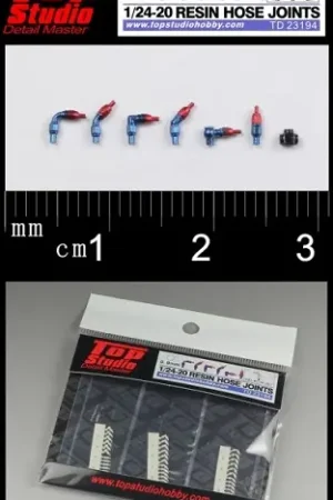 Top studio 1:24 0.9MM RESIN HOSE JOINTS - modelbouw Superprijs