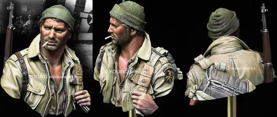 Exclusieve Aanbieding Young Miniatures 1:10 Us Paratrooper Wwii 17Th Airborne - modelbouw