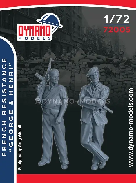 Dynamo Models 1:72 French Resistance Set - George & Henri - modelbouw Veilige Betaling