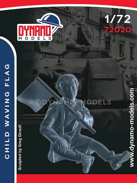 Lage Prijs Dynamo Models 1:72 Child Waving Flag - modelbouw