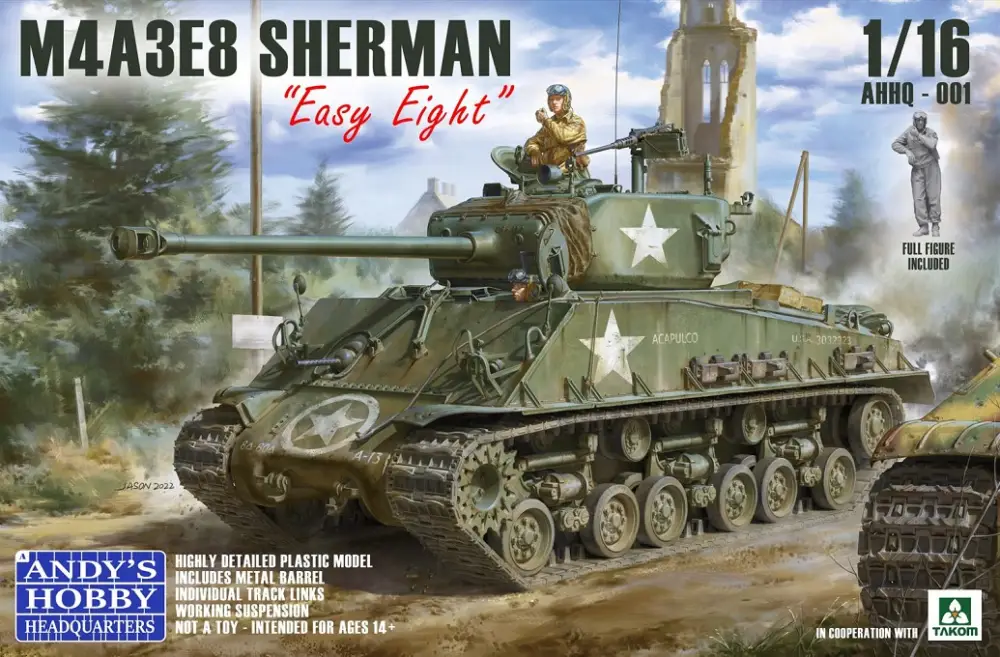 Andy'S Hobby Headquarters 1:16 M4A3E8 Sherman "Easy Eight" - modelbouw Lage Kosten