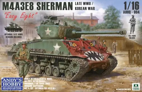 Andy'S Hobby Headquarters 1:16 M4A3E Sherman Easy Eight Late War / Korean War #AHHQ004 Nu Kopen