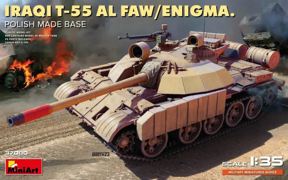 MiniArt 1:35 Iraqi T-55 Al Faw/Enigma. Polish Ma - modelbouw Hete Deal