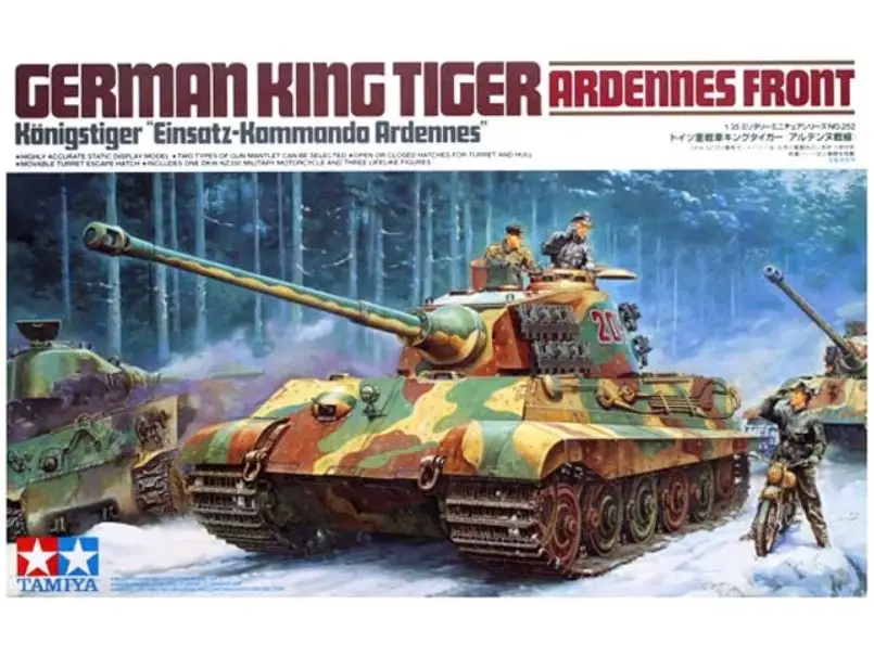 Tamiya 1:35 German King Tiger - Ardennes Front - modelbouw Gratis Retour