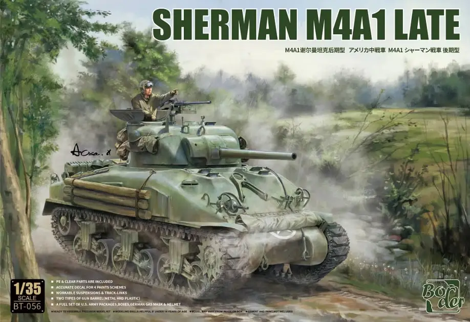 Meest Verkocht Border model 1:35 SHERMAN M4A1 LATE - modelbouw
