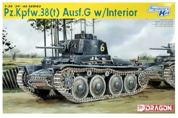 Weekendaanbieding Dragon 1:35 Pz.38T Ausf.G With Interior - modelbouw