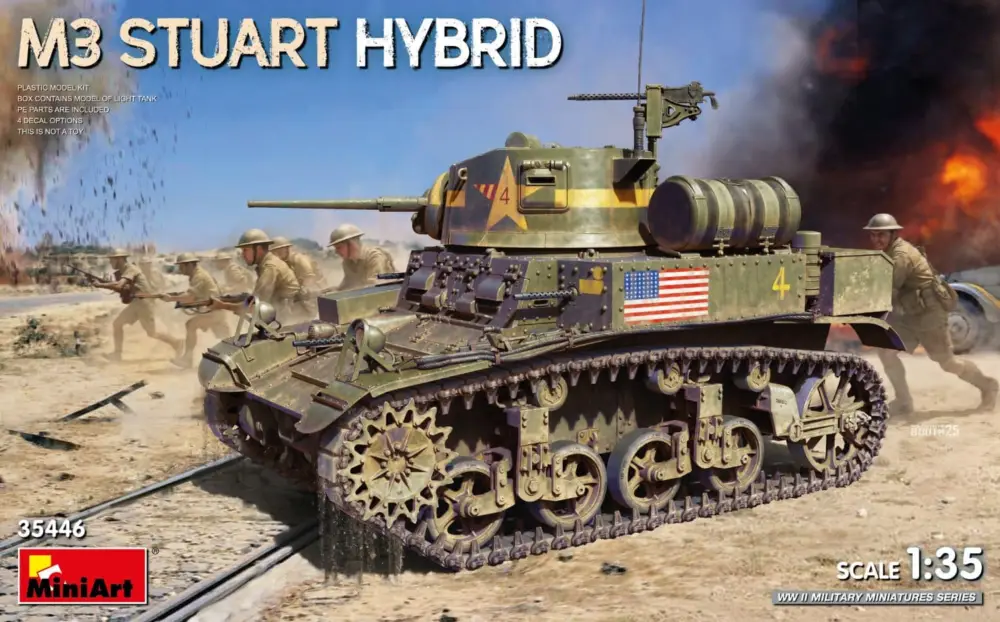 MiniArt 1:35 M3 Stuart Hybrid PRE-ORDER - modelbouw Favoriet
