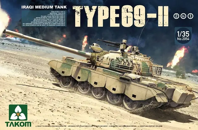 Takom 1:35 IRAQI MEDIUM TANK - TYPE69-II Gratis Retour