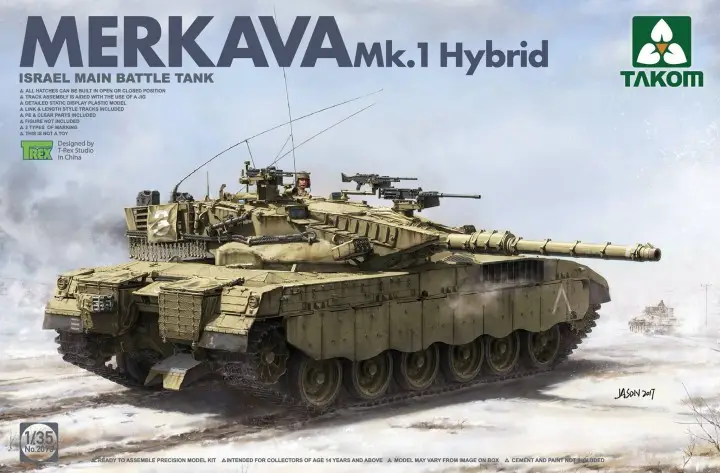 Takom 1:35 Merkava Mk.1 Hybrid - Israel Main Battle Tank - modelbouw Betaalbaar