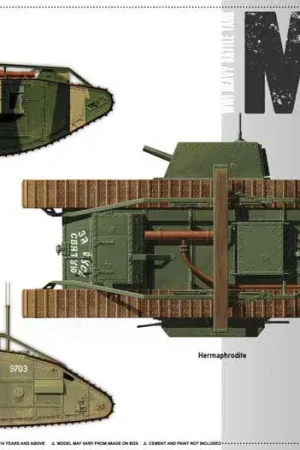 Takom 1:35 WWI HEAVY BATTLE TANK - MK. V Fabrieksprijs
