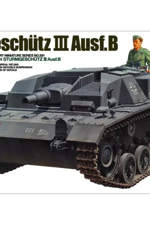 Tamiya 1:35 Sturmgeschütz Iii Ausf. B With Photo-Etched Parts And Metal Barrel - modelbouw Gratis Retour