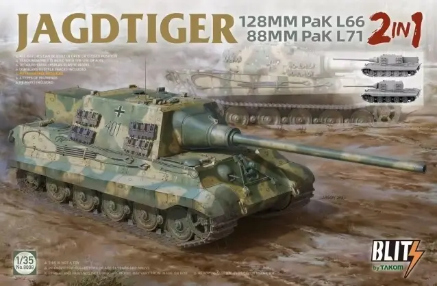 Populair TAKOM 1:35 JAGDTIGER 2IN1 #TAKOM8008 bouwdoos
