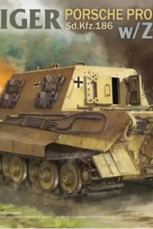 Takom 1:35 Jagdtiger Sdkfz.186 Porsche Production Type W/Zimmerit - modelbouw Veilige Betaling