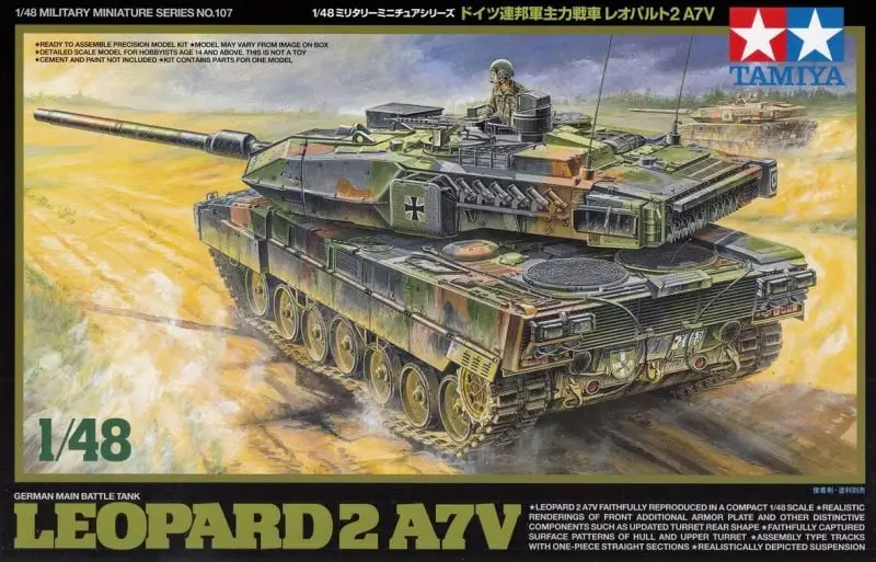 Finale Uitverkoop Tamiya 1:48 LEOPARD 2 A7V GERMAN MAIN BATTLE TANK