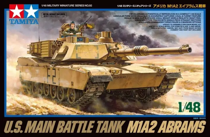 Tamiya 1:48 U.S. Main Battle Tank M1A2 Abrams - modelbouw Actieprijs