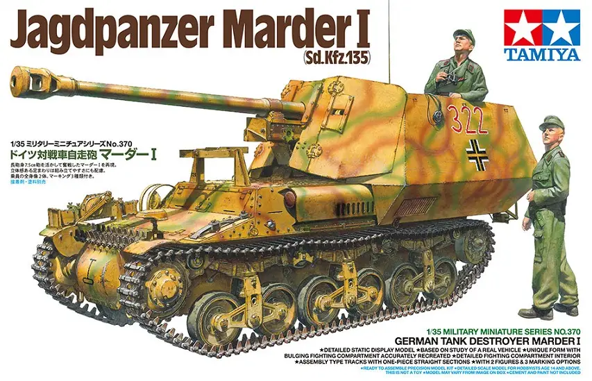 Tamiya 1:35 German Tank Destroyer Marder I - modelbouw Superprijs