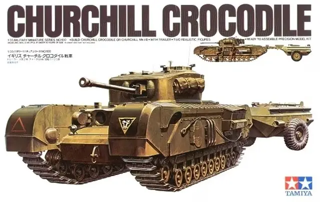 Premium Tamiya 1:35 Tank Churchill Crocodile - modelbouw