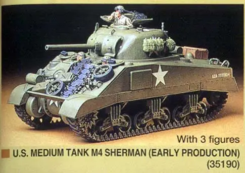 Alleen Vandaag Tamiya 1:35 U.S. Medium Tank M4 Sherman Early Production - modelbouw