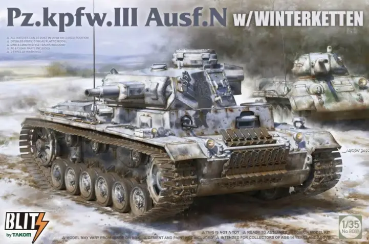 Takom 1:35 Panzer Iii Ausf.N With Winterketten - modelbouw Beperkte Voorraad