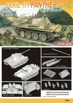 Dragon 1:72 Panther G Late Version - modelbouw Laatste Versie
